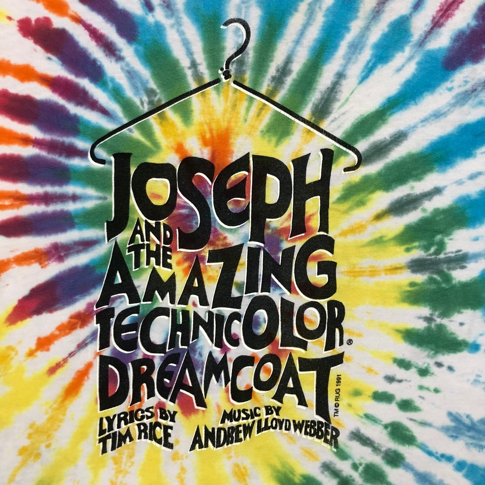 Joseph and the Amazing Technicolor Dreamcoat Tie Dye T Shirt L‎